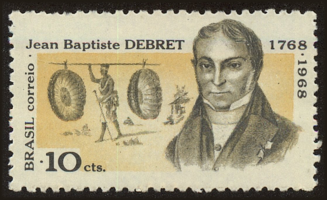 Front view of Brazil 1104 collectors stamp