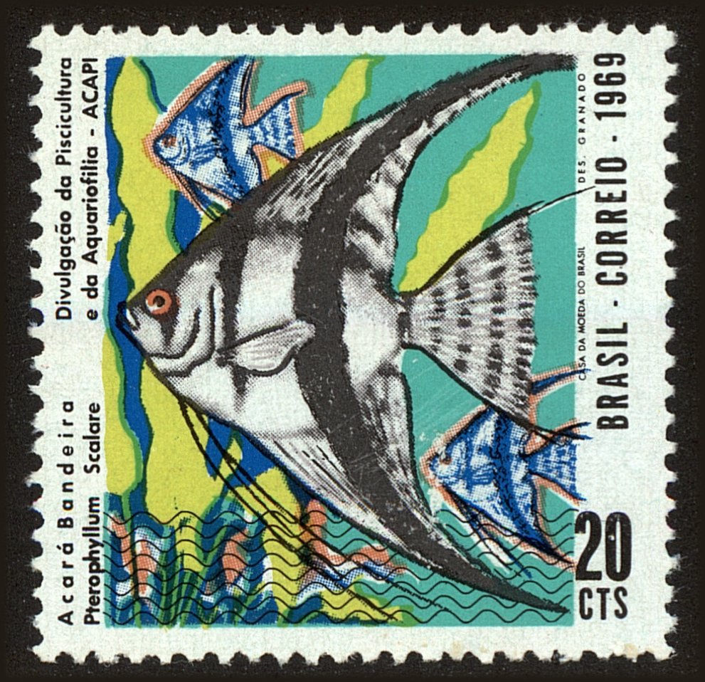 Front view of Brazil 1129 collectors stamp