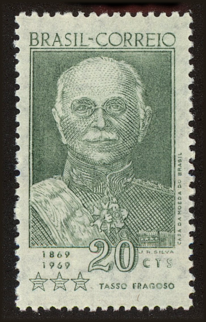 Front view of Brazil 1135 collectors stamp