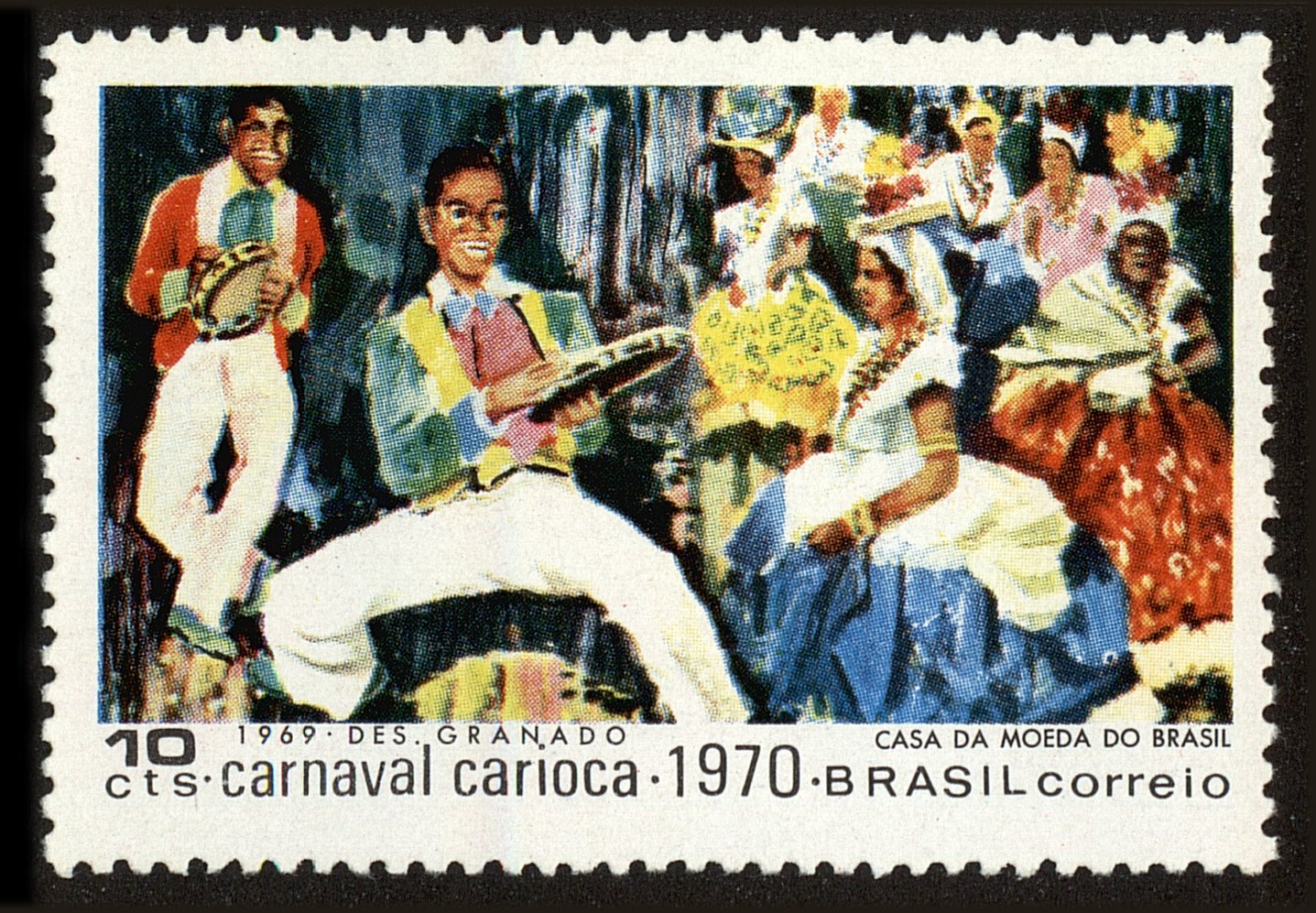 Front view of Brazil 1151 collectors stamp