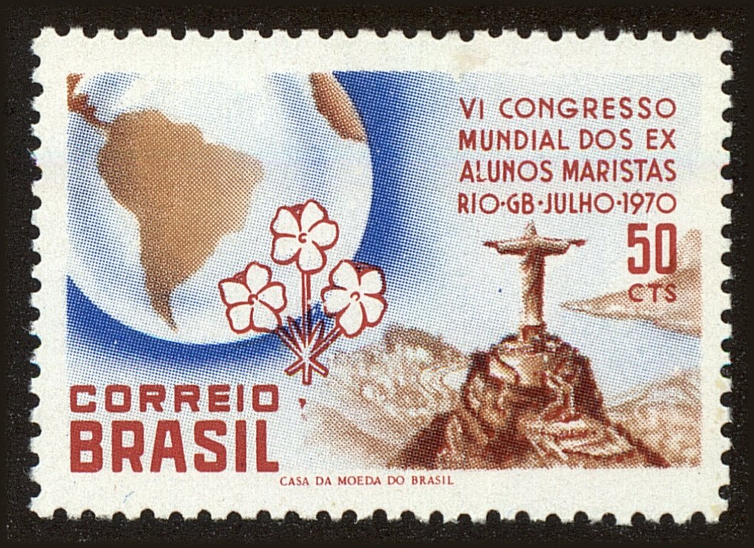 Front view of Brazil 1170 collectors stamp