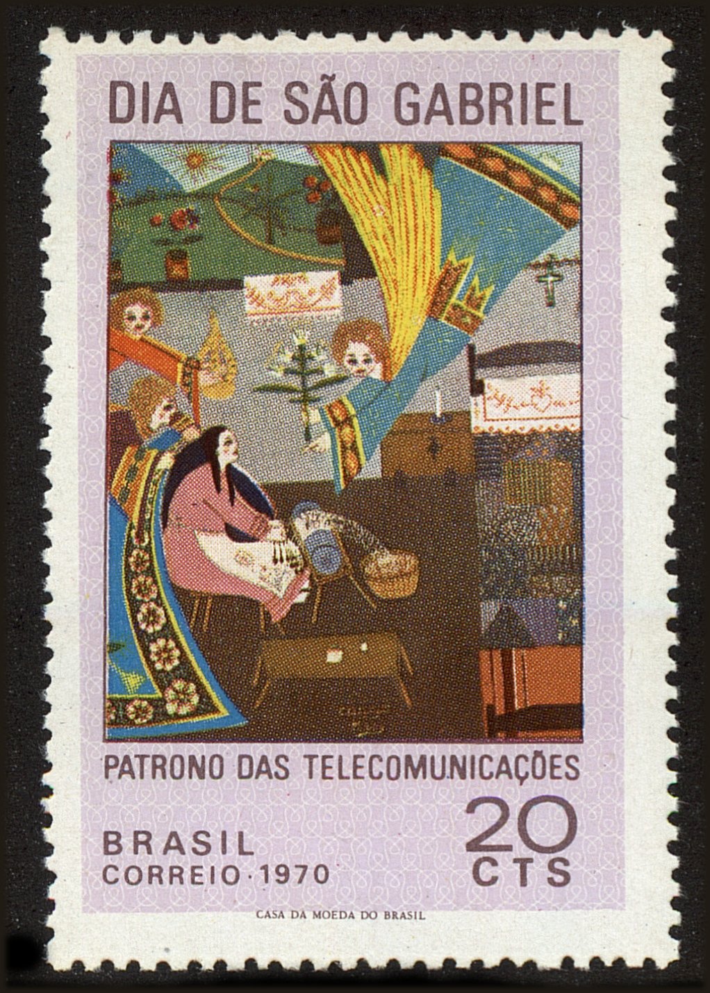 Front view of Brazil 1173 collectors stamp
