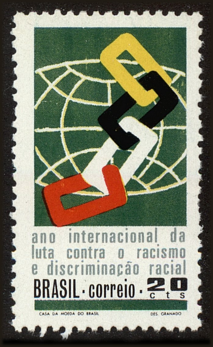 Front view of Brazil 1184 collectors stamp
