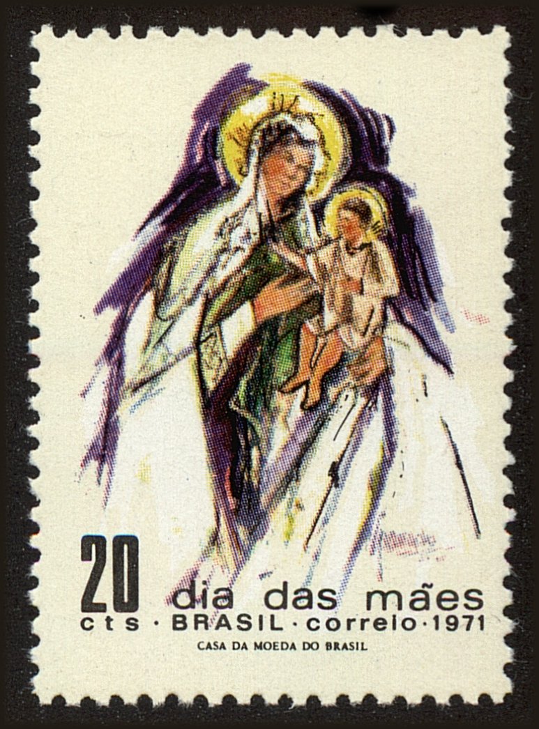 Front view of Brazil 1187 collectors stamp