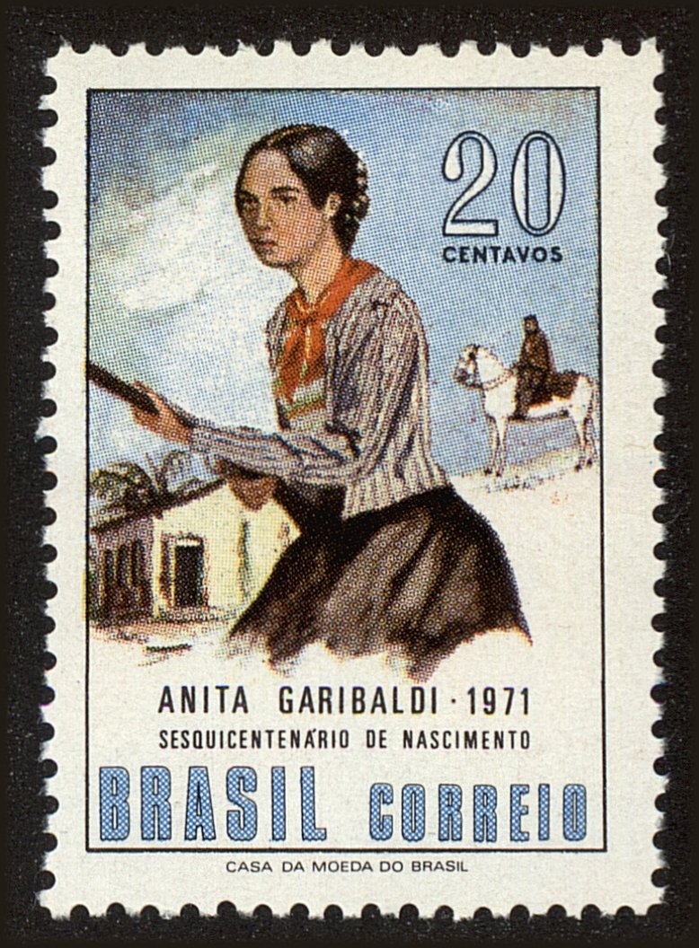 Front view of Brazil 1194 collectors stamp