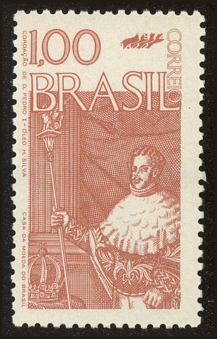 Front view of Brazil 1244 collectors stamp