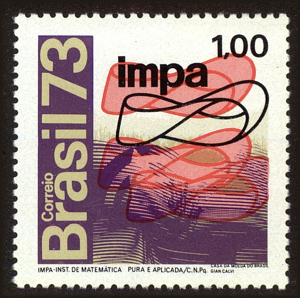 Front view of Brazil 1294 collectors stamp