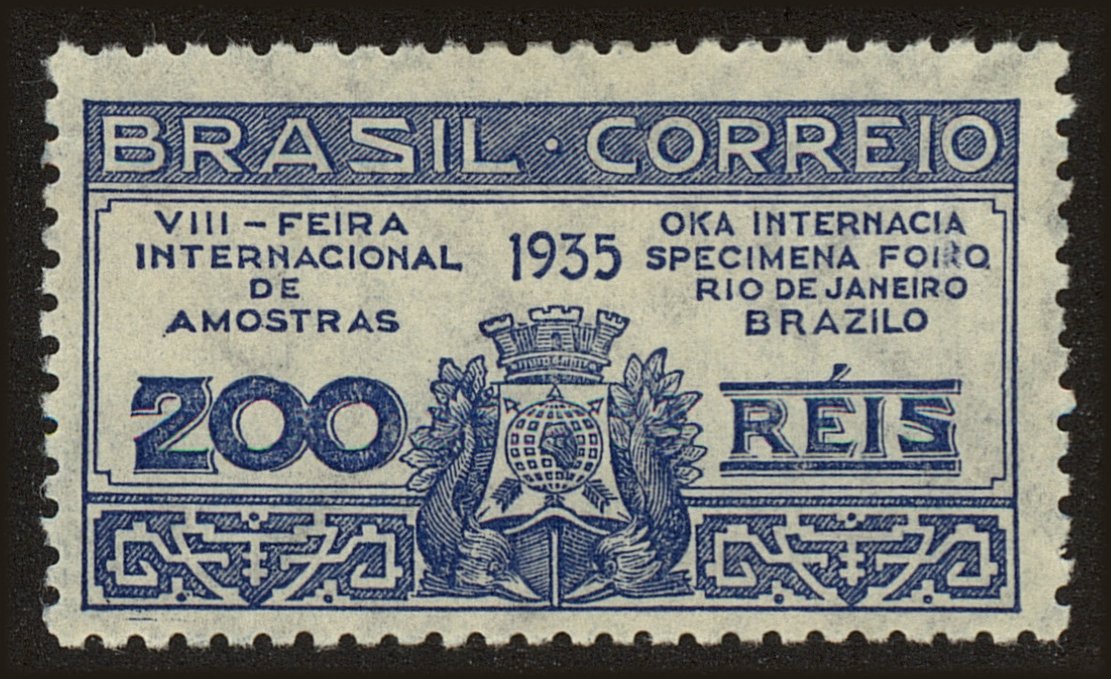 Front view of Brazil 411 collectors stamp