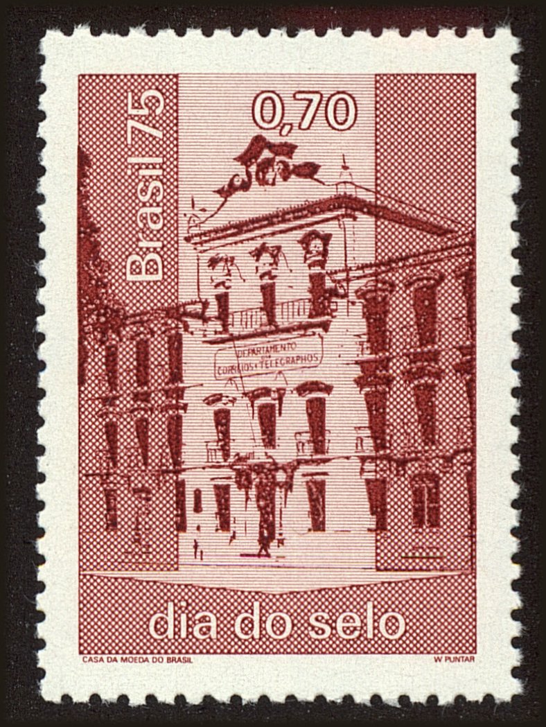 Front view of Brazil 1402 collectors stamp
