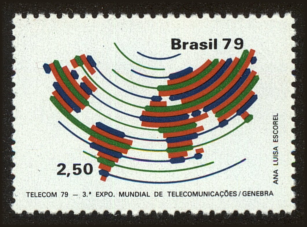 Front view of Brazil 1638 collectors stamp