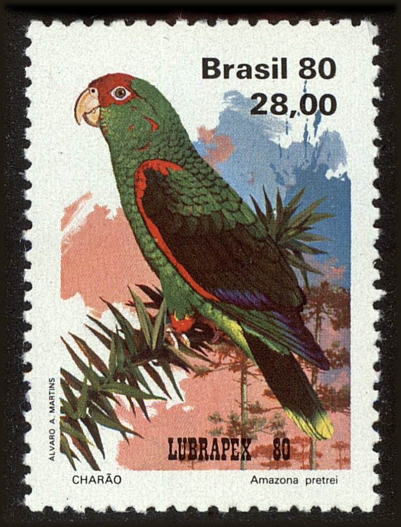 Front view of Brazil 1718 collectors stamp