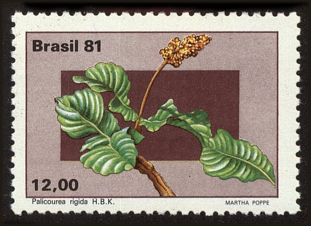 Front view of Brazil 1760 collectors stamp