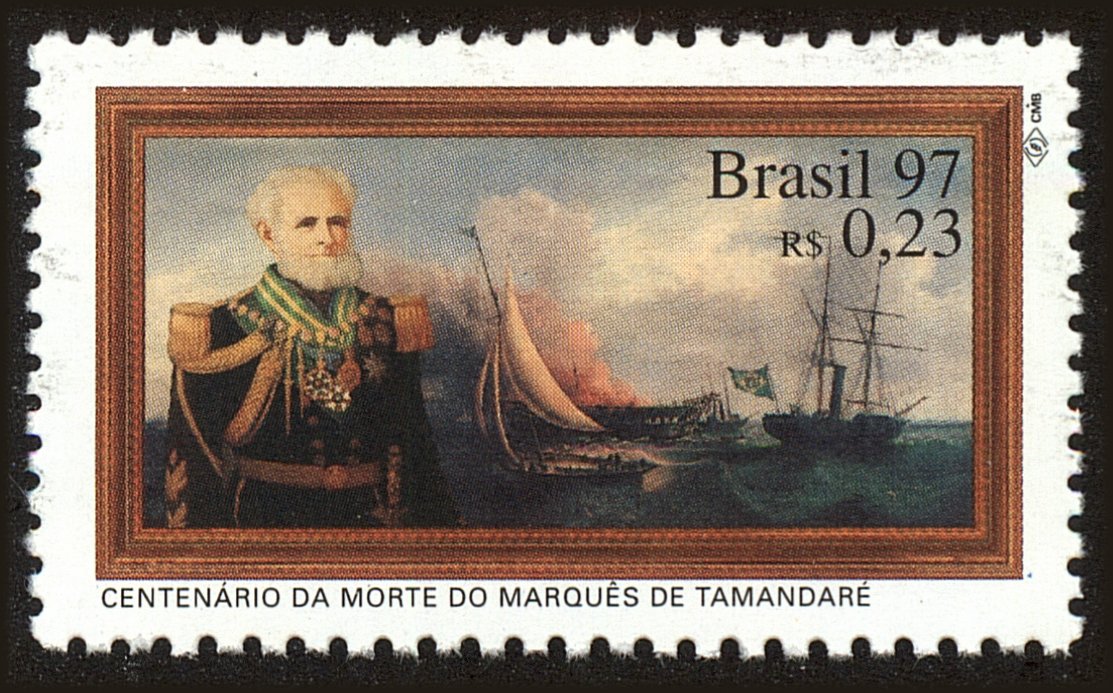 Front view of Brazil 2616 collectors stamp