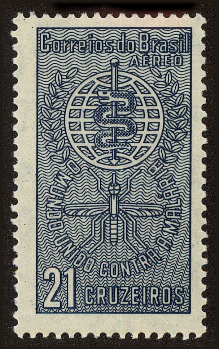 Front view of Brazil C106 collectors stamp