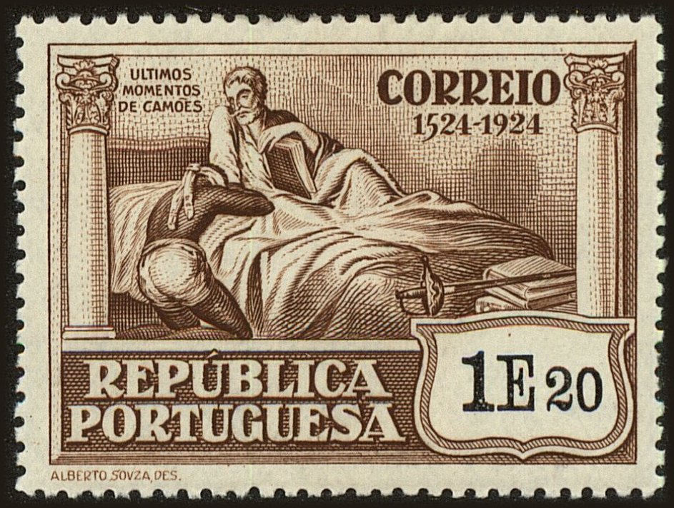 Front view of Portugal 336 collectors stamp