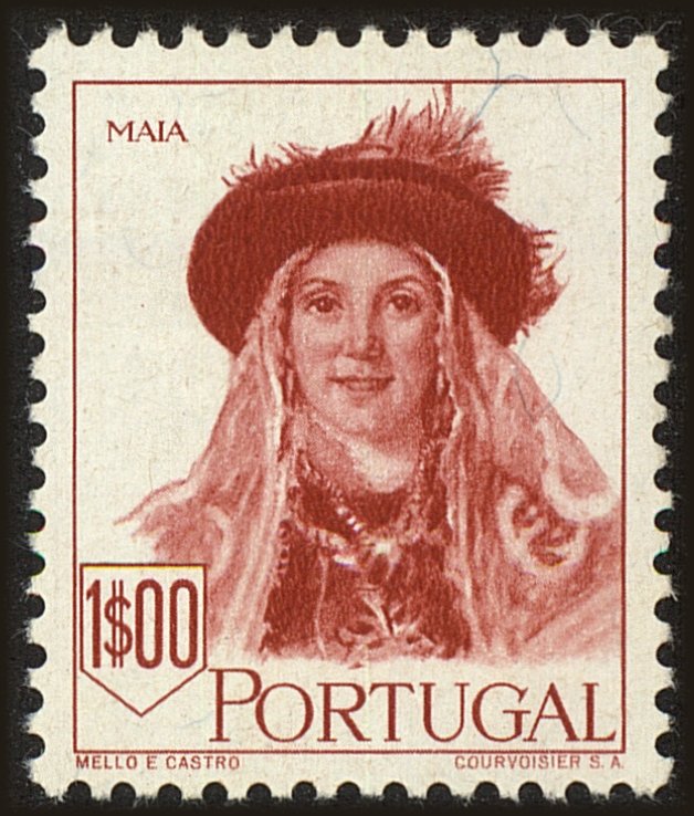Front view of Portugal 679 collectors stamp