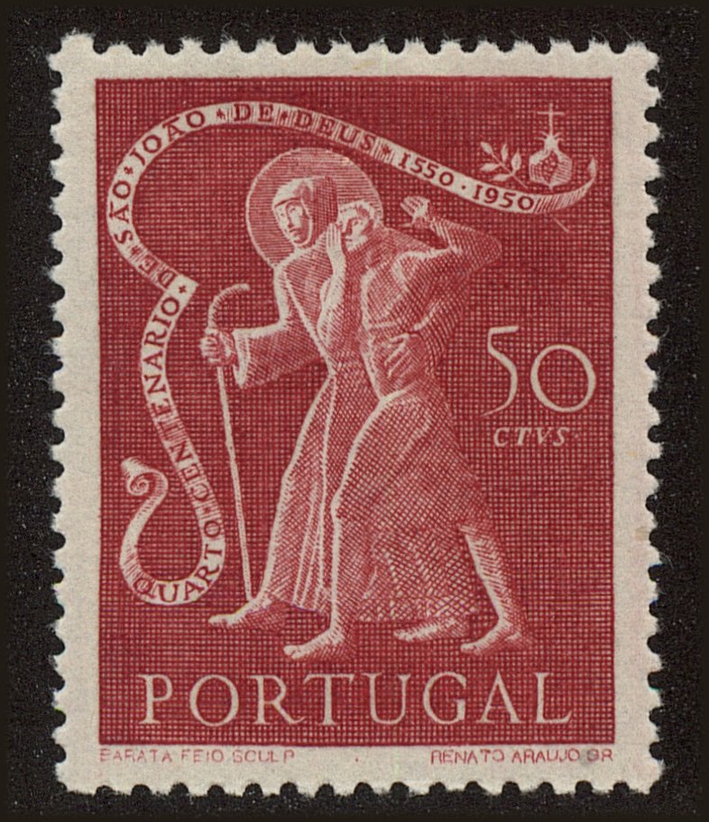 Front view of Portugal 722 collectors stamp