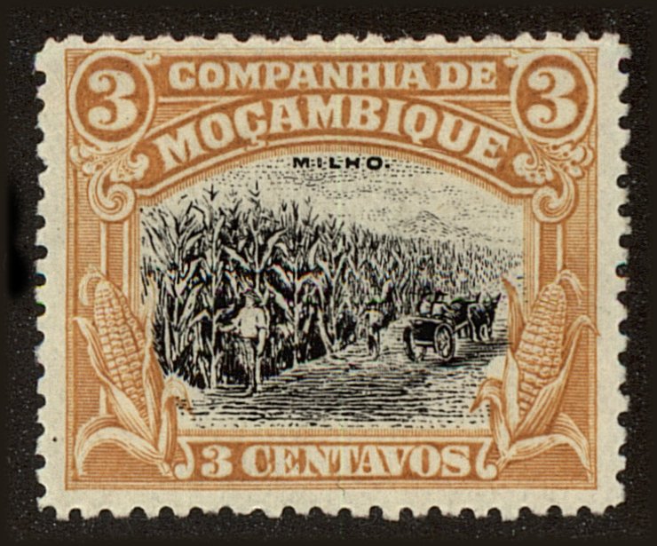 Front view of Mozambique Company 116 collectors stamp