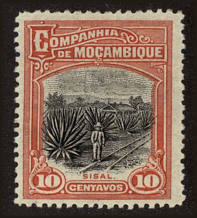 Front view of Mozambique Company 126 collectors stamp