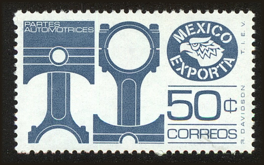 Front view of Mexico 1112c collectors stamp