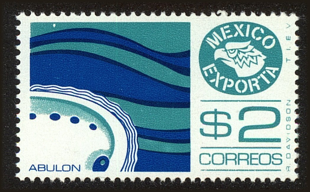 Front view of Mexico 1117 collectors stamp