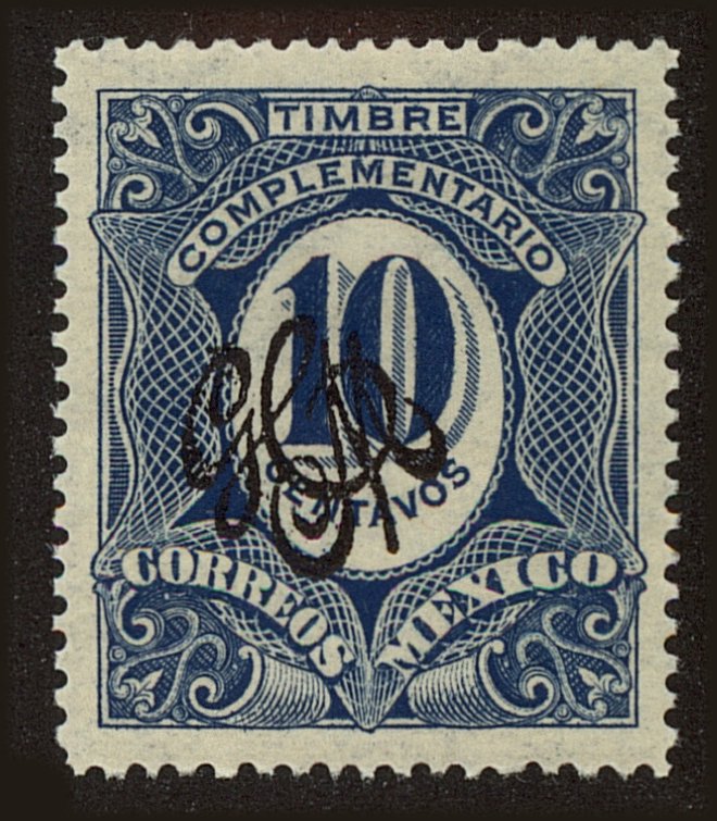 Front view of Mexico 499 collectors stamp