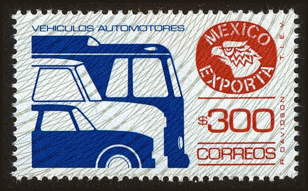 Front view of Mexico 1136 collectors stamp