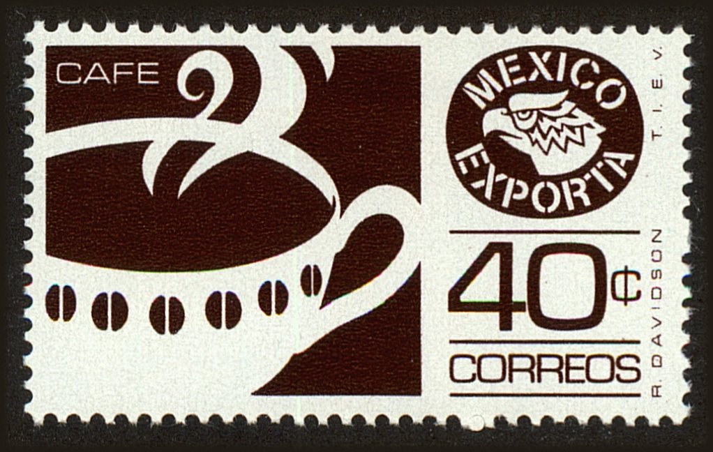 Front view of Mexico 1111 collectors stamp