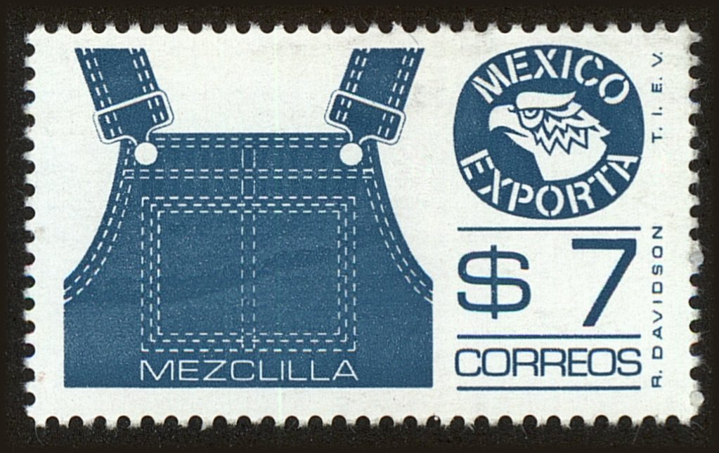 Front view of Mexico 1122 collectors stamp