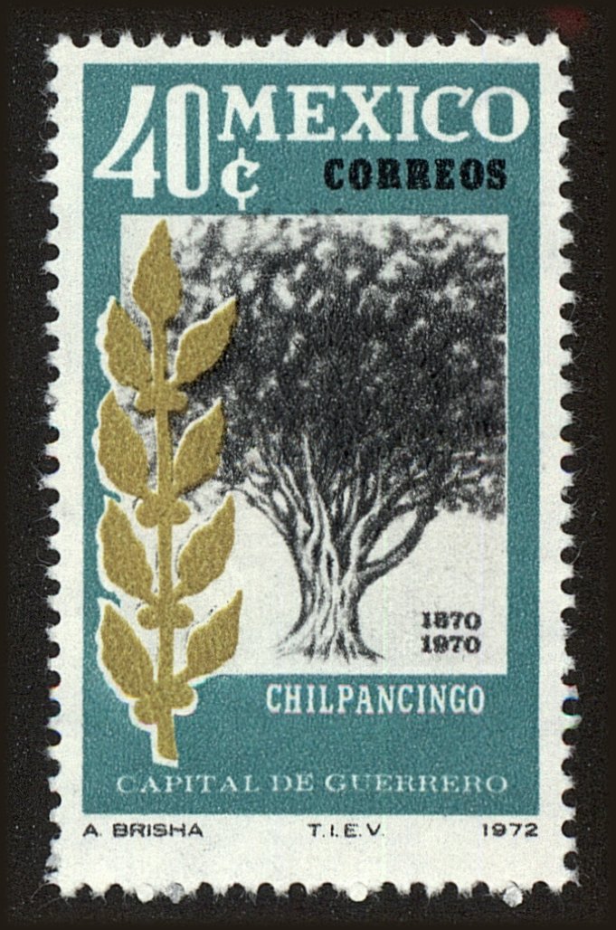 Front view of Mexico 1042a collectors stamp