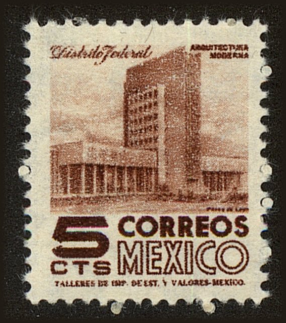 Front view of Mexico 857 collectors stamp