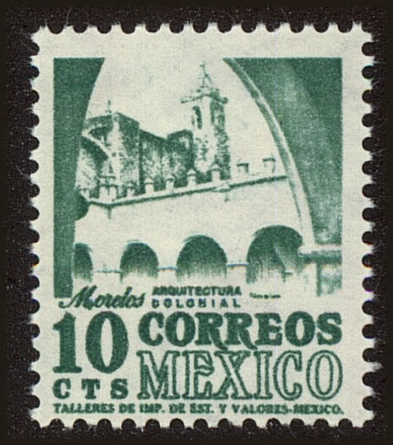 Front view of Mexico 876 collectors stamp