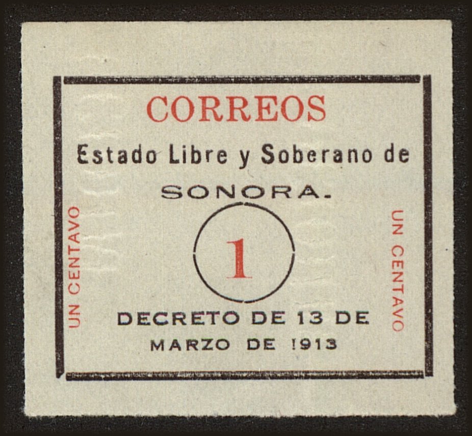 Front view of Mexico 322 collectors stamp
