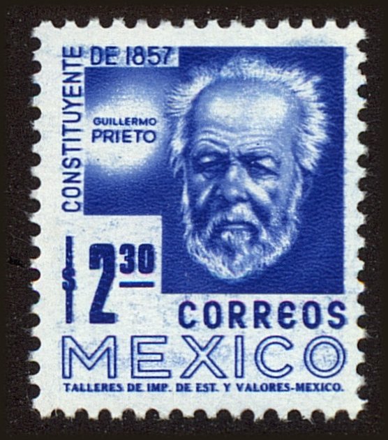 Front view of Mexico 1075 collectors stamp