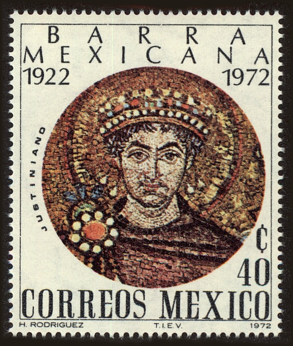 Front view of Mexico 1045 collectors stamp