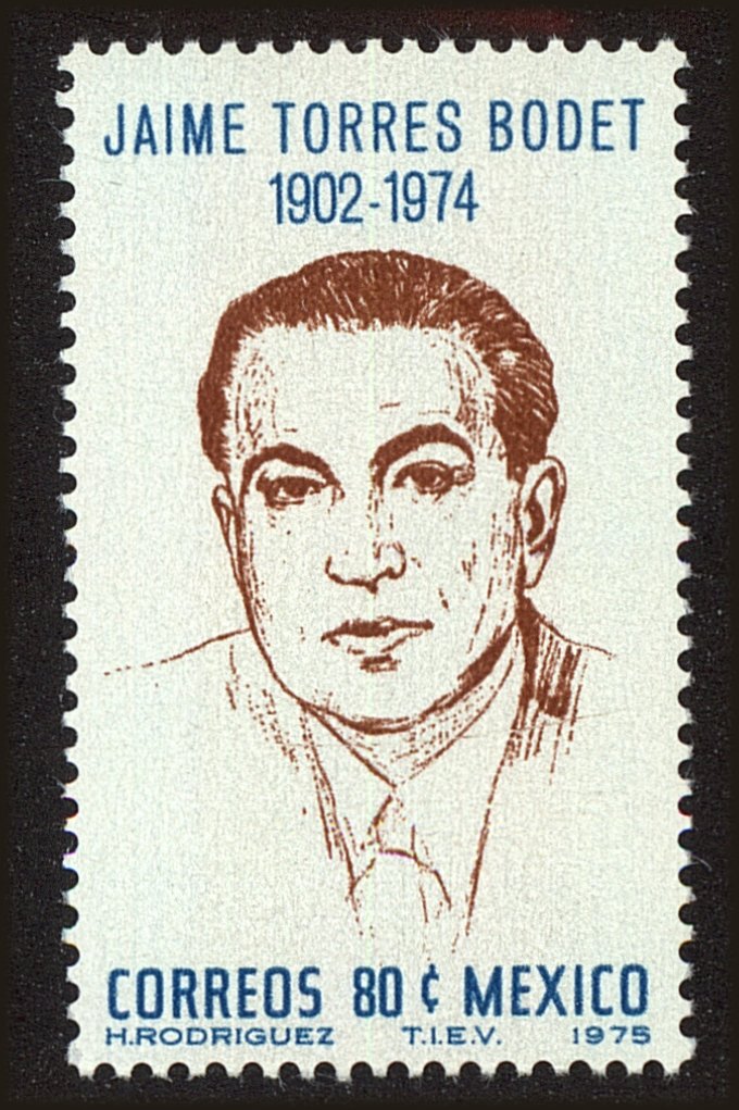 Front view of Mexico 1141 collectors stamp