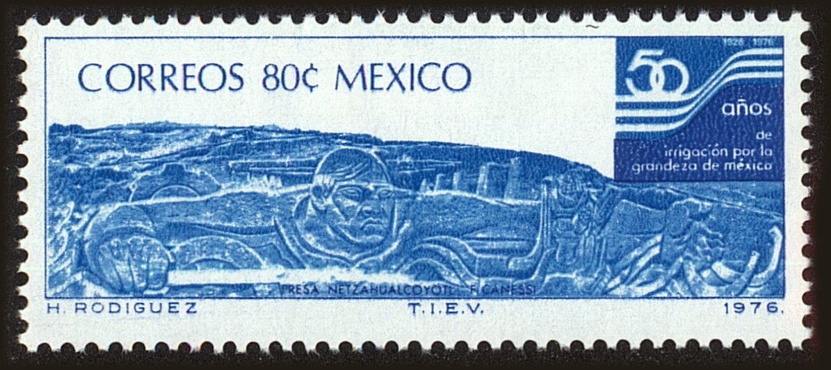 Front view of Mexico 1144 collectors stamp