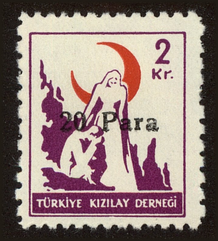 Front view of Turkey RA151 collectors stamp