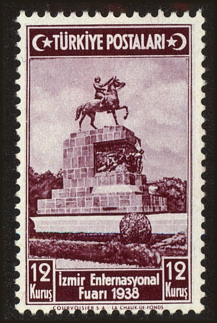 Front view of Turkey 797 collectors stamp