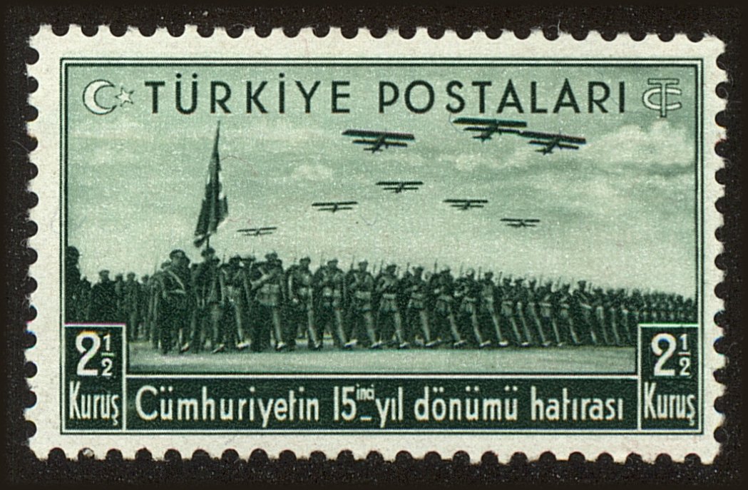 Front view of Turkey 805 collectors stamp