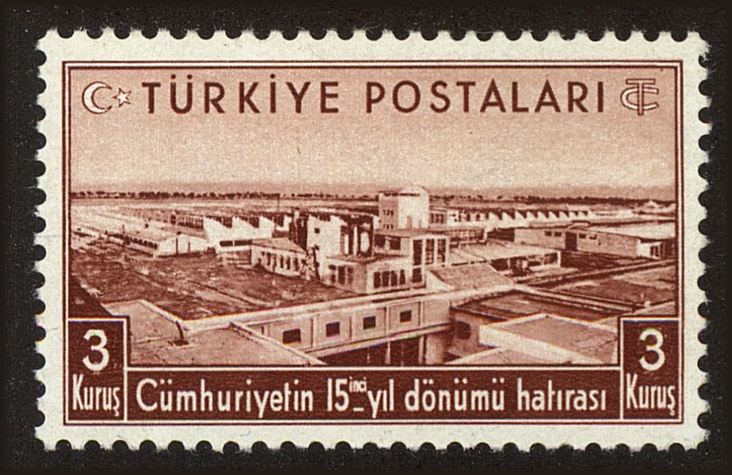 Front view of Turkey 806 collectors stamp