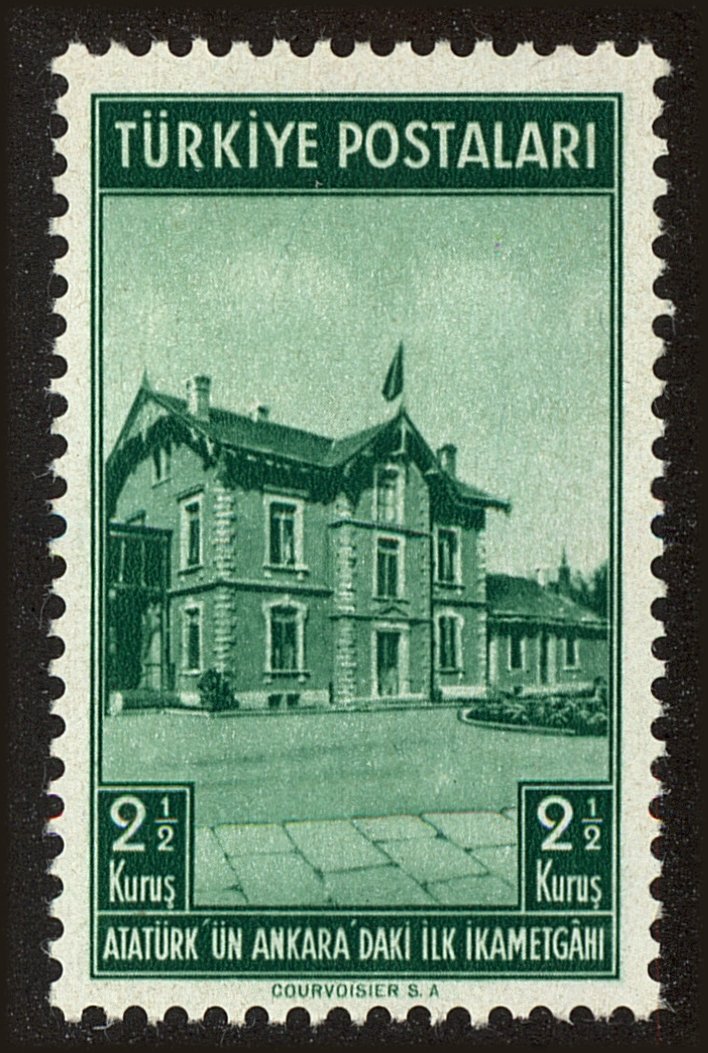 Front view of Turkey 833 collectors stamp