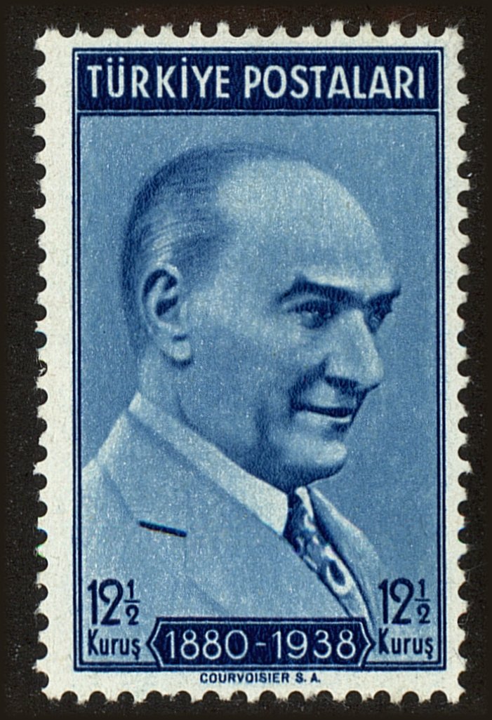 Front view of Turkey 839 collectors stamp