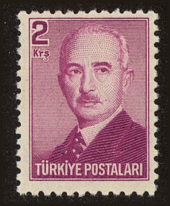 Front view of Turkey 965 collectors stamp