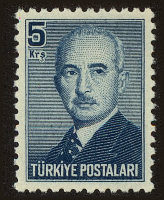 Front view of Turkey 968 collectors stamp
