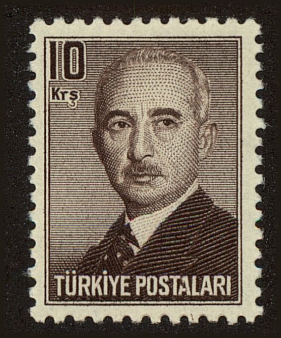 Front view of Turkey 969 collectors stamp