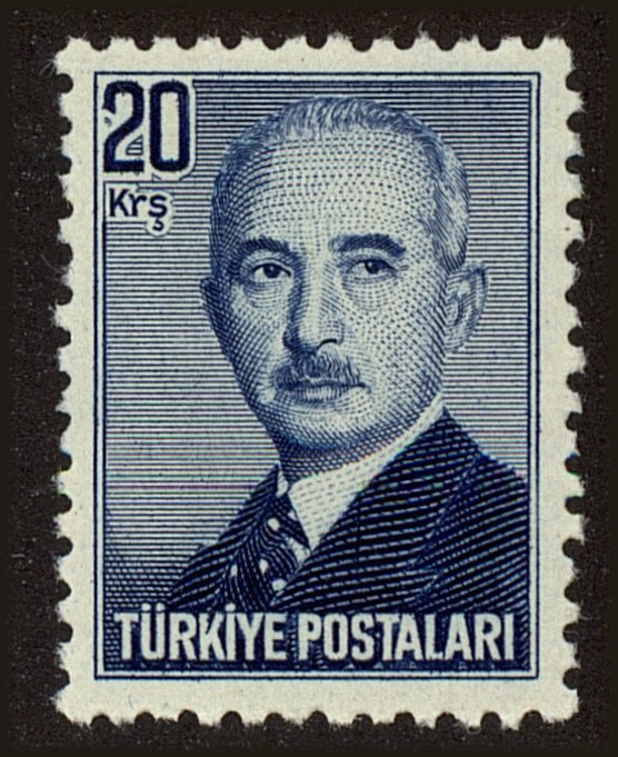 Front view of Turkey 972 collectors stamp