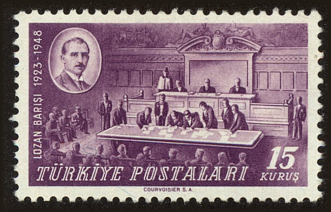 Front view of Turkey 978 collectors stamp