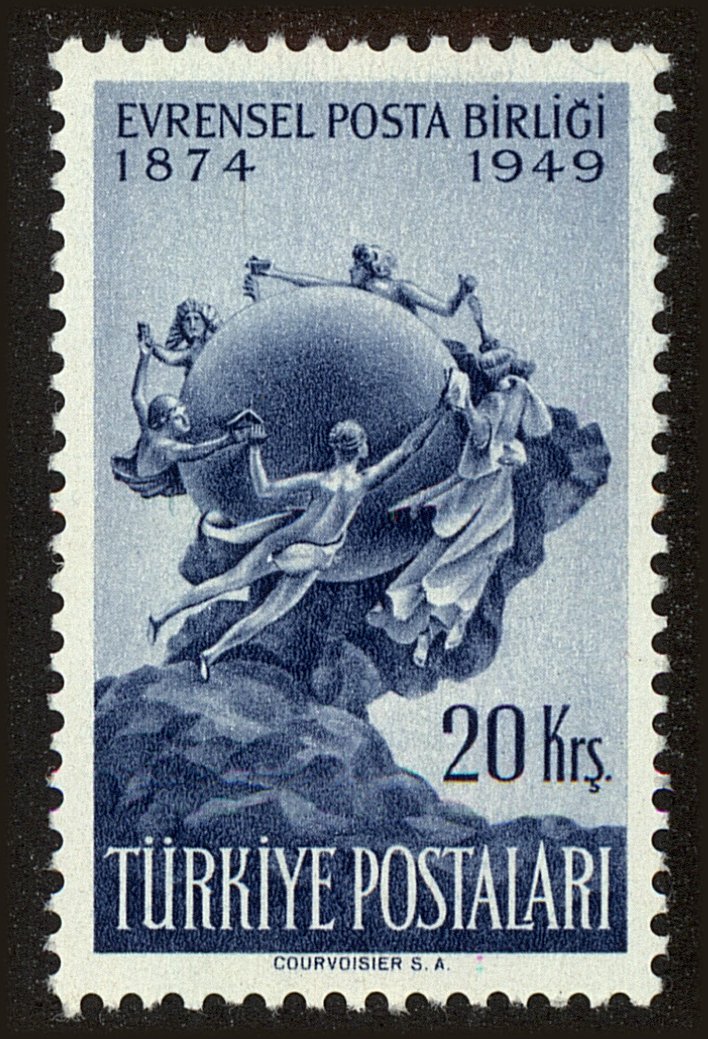 Front view of Turkey 997 collectors stamp