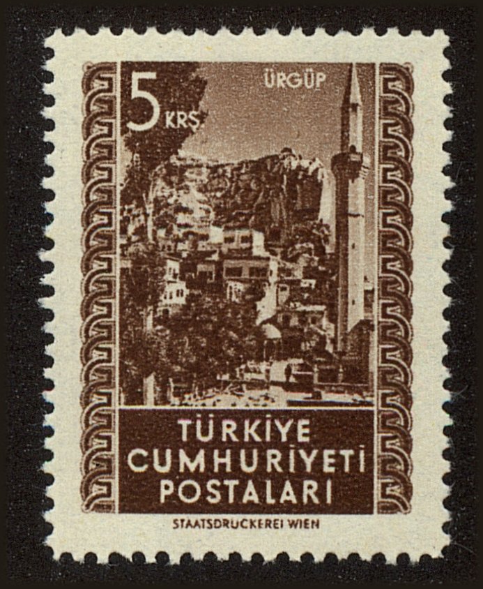 Front view of Turkey 1063 collectors stamp